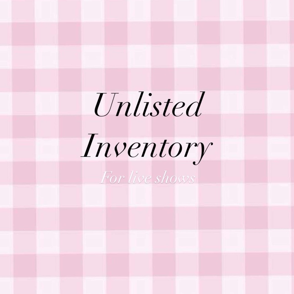 Unlisted items $5 starts